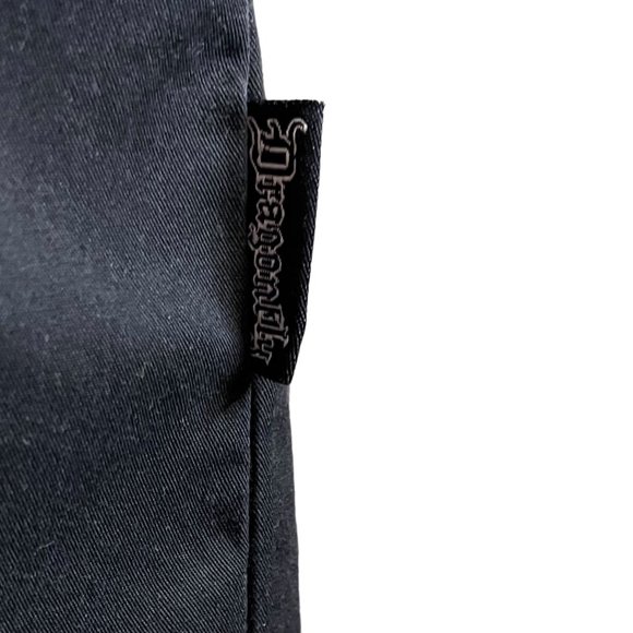 Dragon Fly Motorcycle Mens Black Button Up Shirt USA Garage Free To Ride Size M - Picture 12 of 12